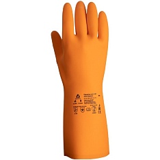 Химические перчатки из латекса Atom Comfort  JCH-401